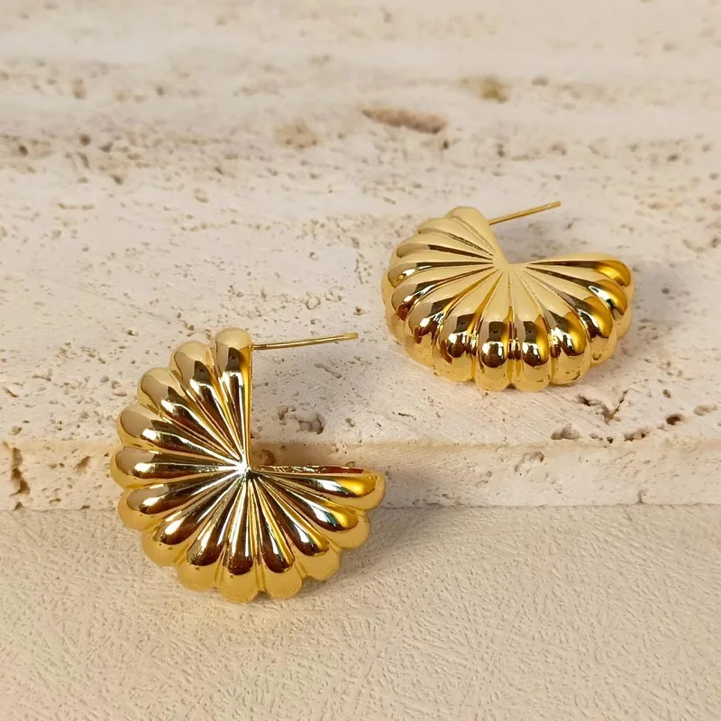 

European and American Exaggerated Texture High Sense Sterling Silver Stud Earrings Earrings