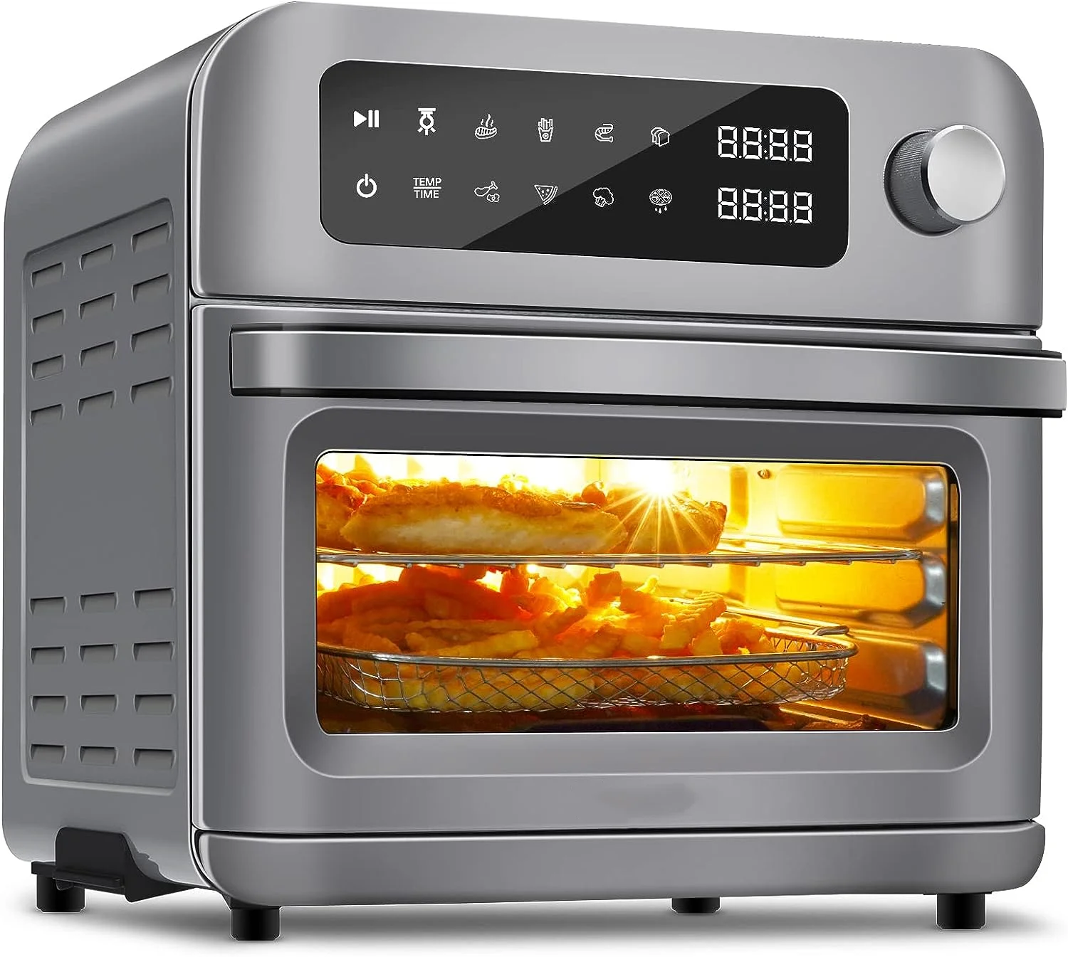 

Жаровня, тостер, духовка Высокой Мощности 1700 Вт, сушилка с сенсорным экраном, конвекционная настольная печь, можно мыть в посудомоечной машине