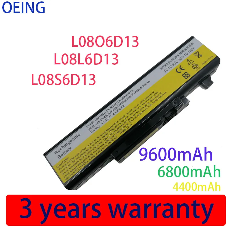 

New 6 cells Laptop Battery For Lenovo IdeaPad Y450 Y450A Y450G Y550 Y550A L08L6D13 L08O6D13 L08S6D13 FREE SHIPPING