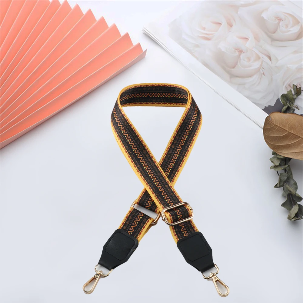 

Handbag Strap New Wide Fashion Purse Adjustable Canvas Colourful Pattern Replacement Crossbody Handbag Nylon Shoulder Bag Strap