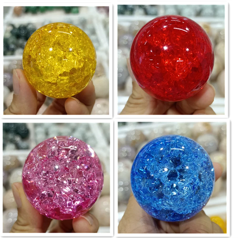 

BEAUTIFUL ELECTROPLATING EXPLOSION SMELTING STONE BALL HOME OFFICE STUDY DECORATION CRAFT GIFT