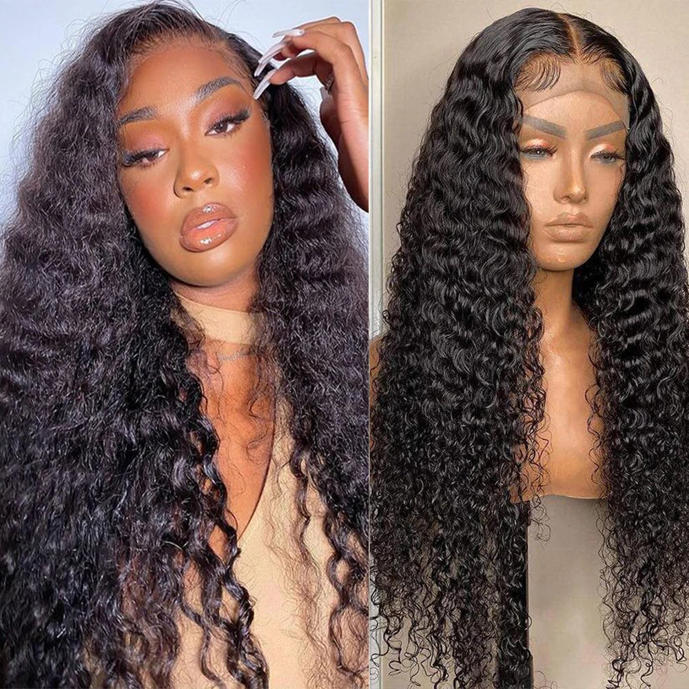 Loose Deep Wave 4x4 Lace Closure Wig 13x4 Hd Wet Lace Frontal Curly Human Hair Water Wave Brazilian Wigs For Black Women