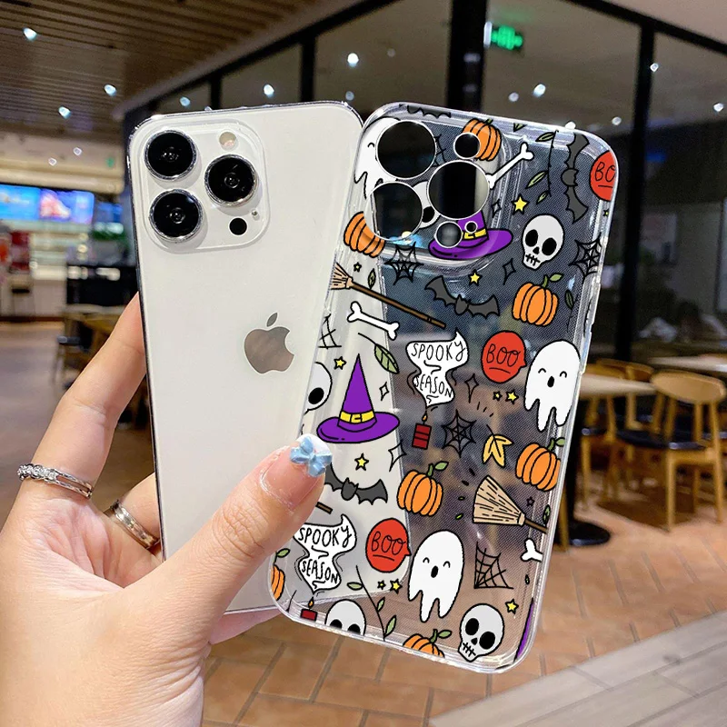 Элементы Хэллоуина для OPPO A16 31 5 53 55 60 72 76 78 92 9 97 98 2 92S K11 F11 Pro Прозрачный космический