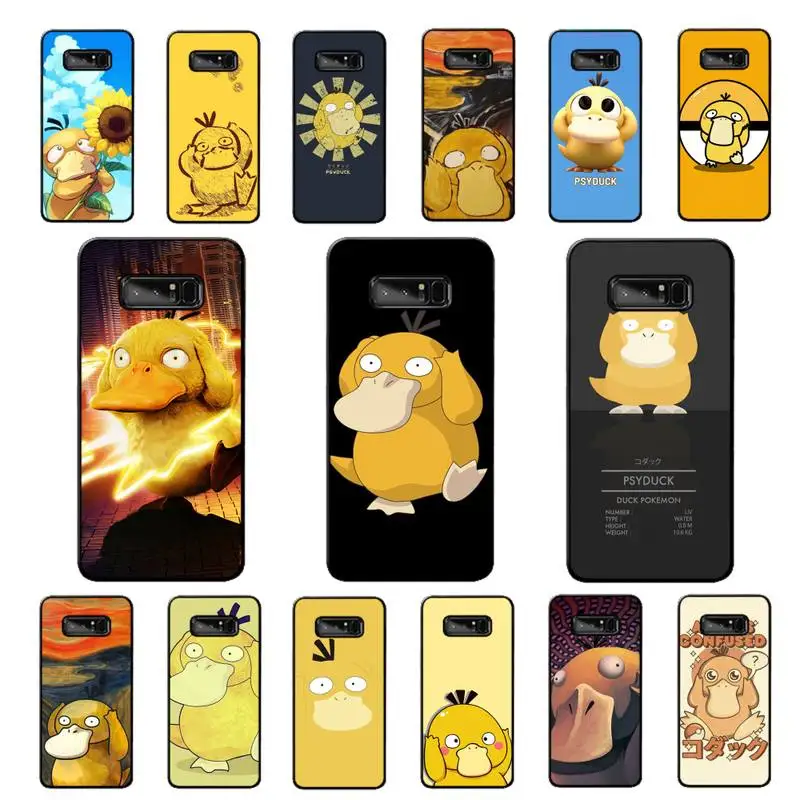 

BANDAI Pokemon Psyduck Phone Case for Samsung Note 5 7 8 9 10 20 pro plus lite ultra A21 12 02
