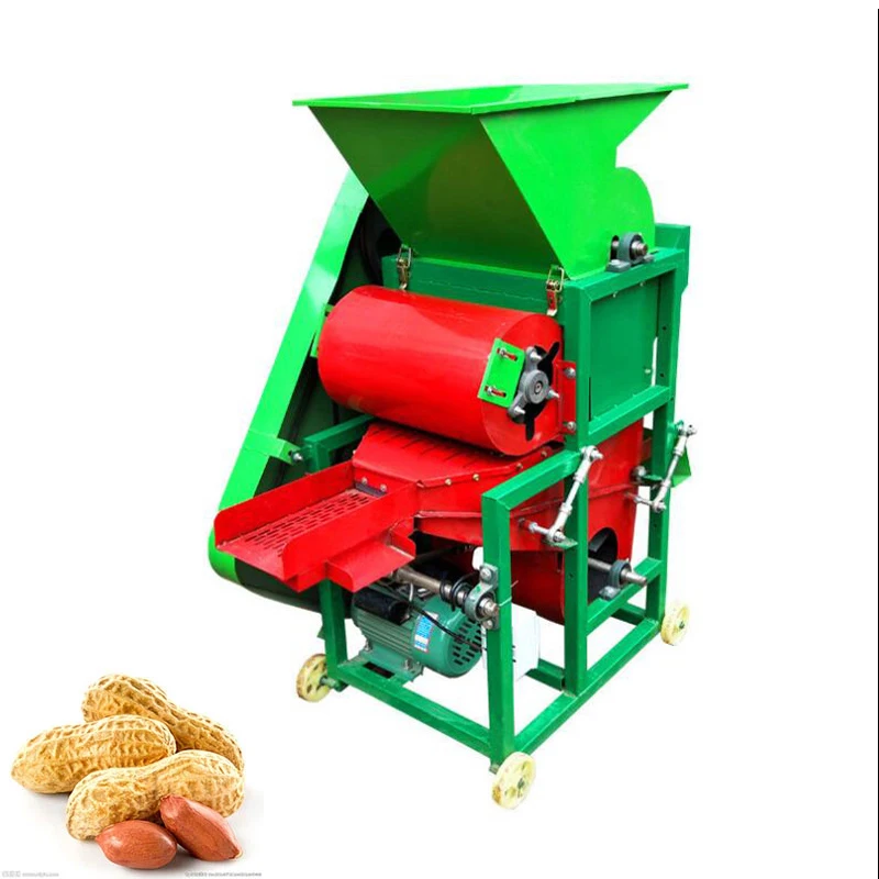 

Small Peanut Shelling Machine Automatic Groundnut Thresher Sheller Machine Grain Peanut Peeling Processor Machine 2200W