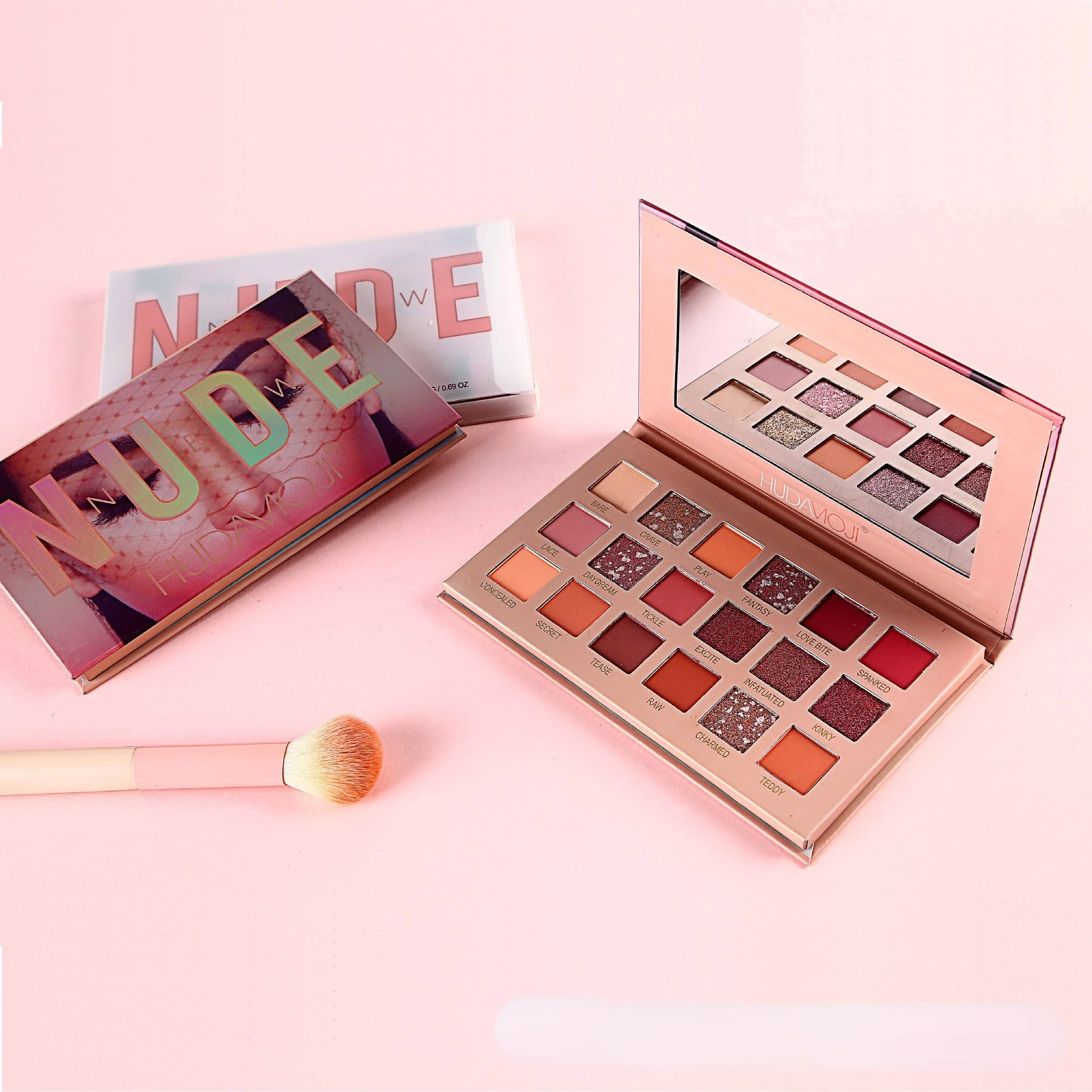 Поднос для теней для век Desert Rose, матовые перламутровые, популярный в INSTAGRAM, 18 оттенков теней для век