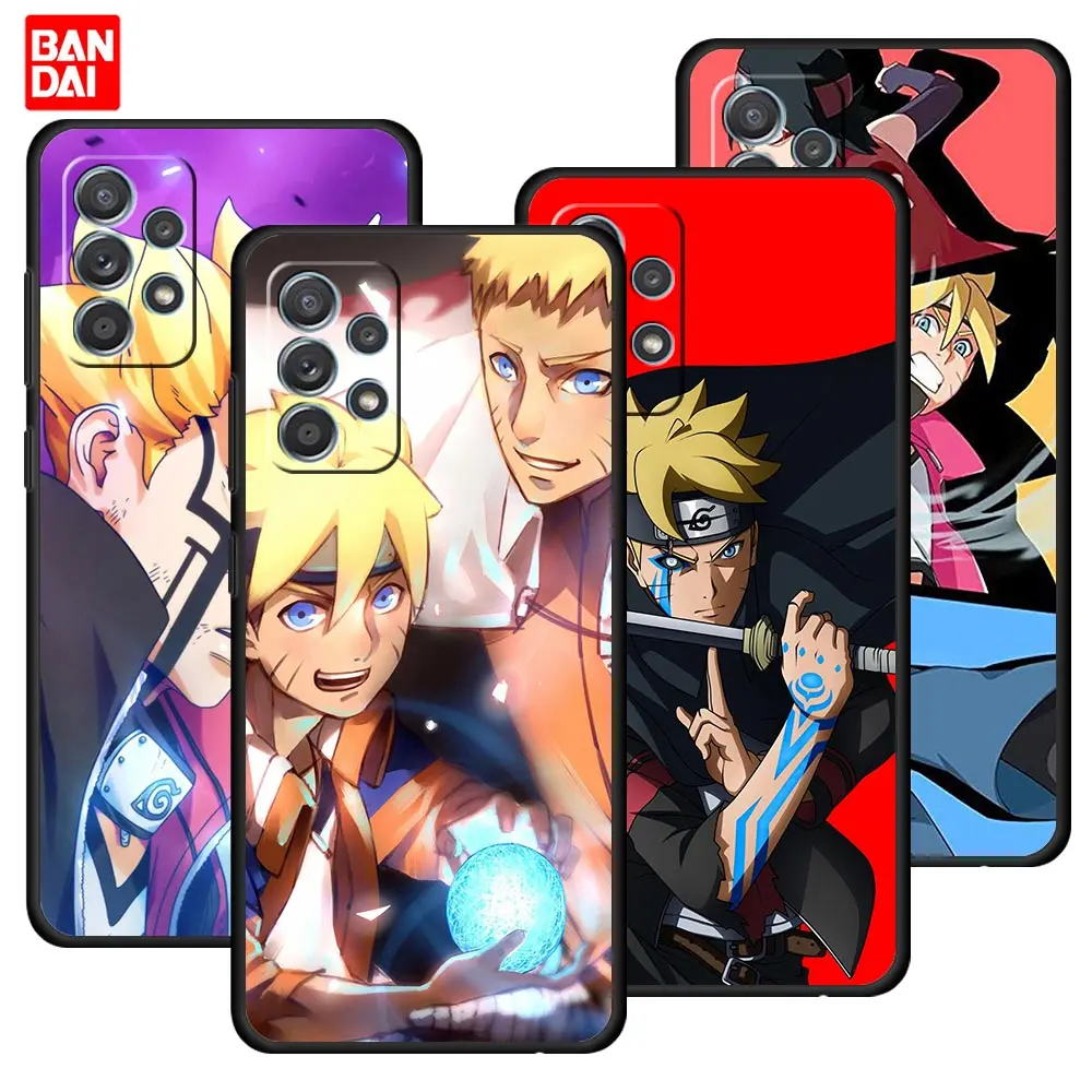 

Boruto Manga Case for Samsung Galaxy A12 A52 S20 FE A51 A50 A71 S21 Plus A21s Ultra 5G Black Back Cover Style Silicone Fashion