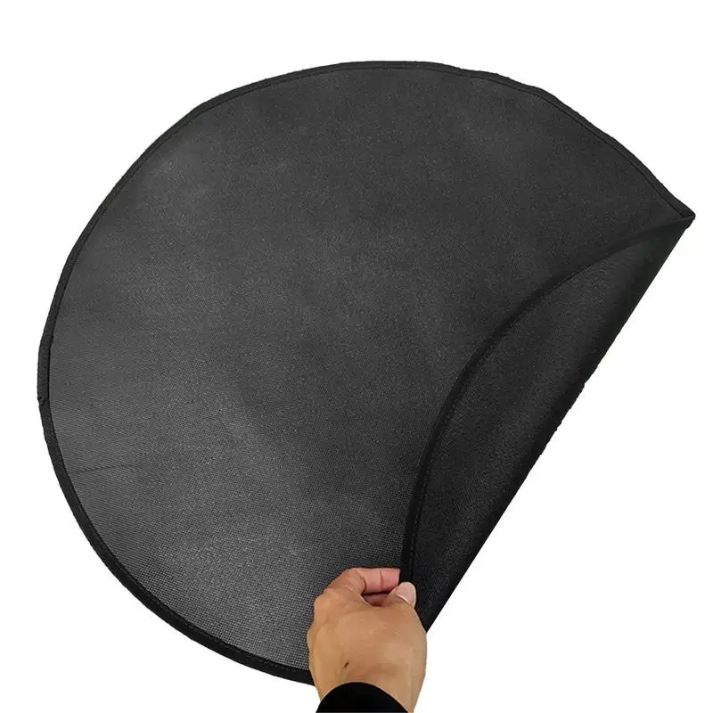 

Round Grill Mat Glass Fibre Fire Mat For Deck Round Under Grill Mat & Fire Pit Mat Griddle Cooking Center Fireproof Grill Pad