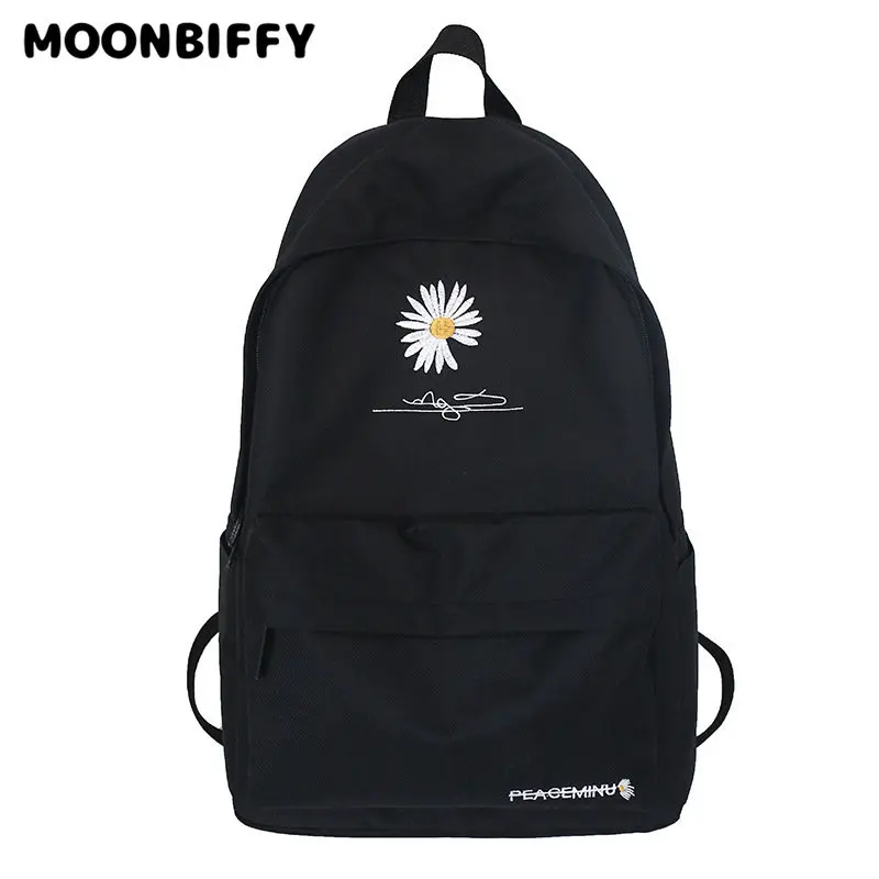 

Женский рюкзак с цветами, нейлоновые дорожные сумки для подростков, повседневные школьные ранцы для студентов и студентов старших классов