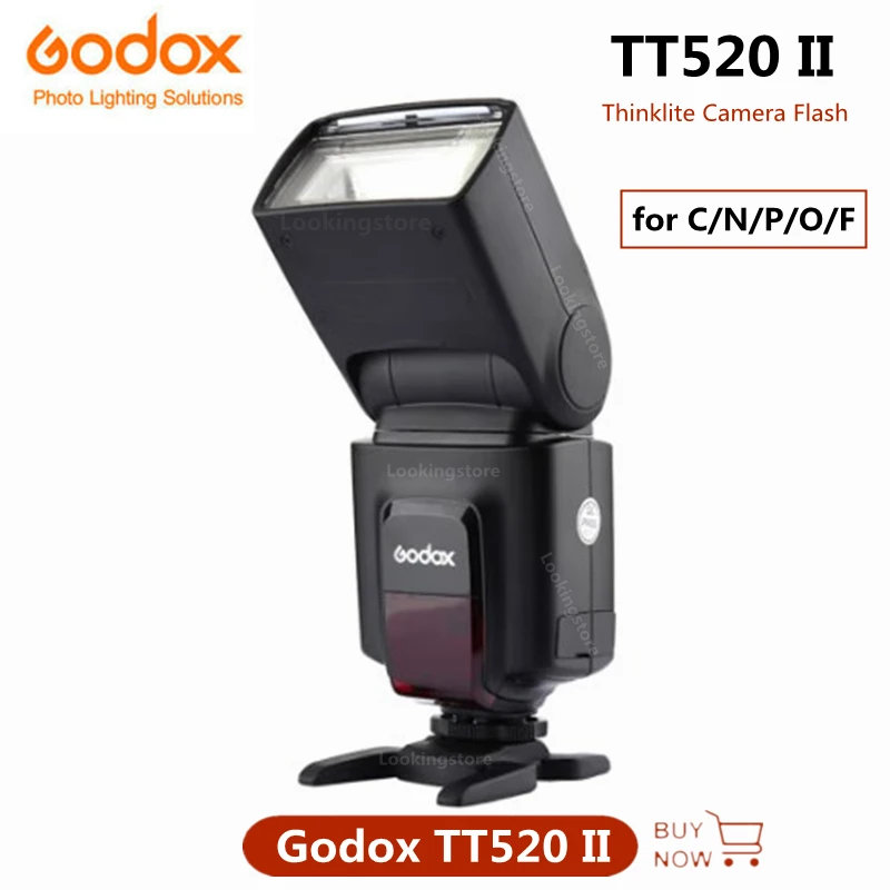 

Godox TT520 II Flash Video Light TT520II with Build-in 433MHz Wireless Signal Flash Trigger Lamp For Canon Nikon Pentax Olympus