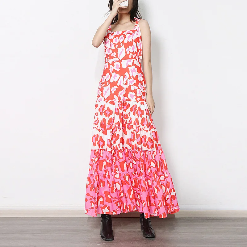 

Элегантные платья для женщин 2022 летние женские роскошные дизайнерские праздничные платья высокого качества модные брендовые наряды на ден...