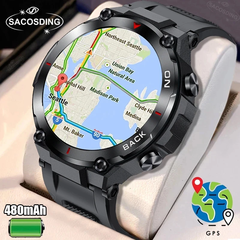 

Смарт-часы K37 мужские с GPS, Bluetooth, 2023 мА · ч