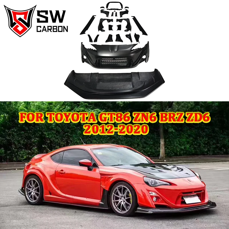 Комплект широкого тела из углеродного волокна VRS Style для Subaru BRZ ZD6 GT86 ZN6 передние