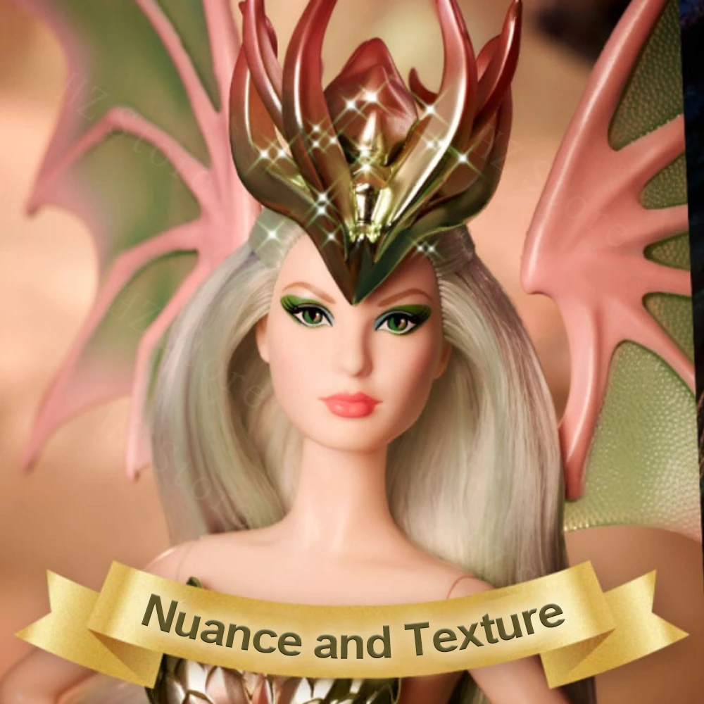 Кукла Барби с надписью дракон эмпрессовая мифия фантастическая Коллекционная