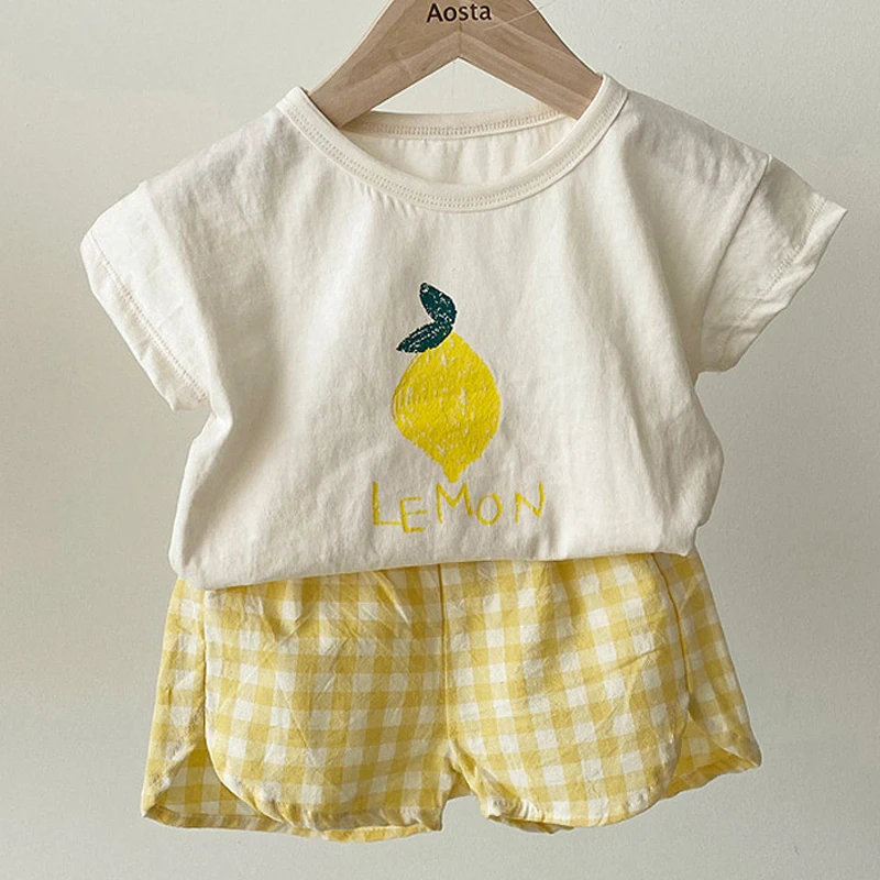 Детский летний костюм Модный комплект детской одежды для мальчиков милый