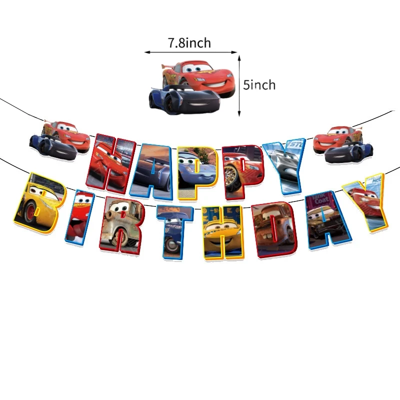 

Набор декора для детского дня рождения Маши из мультфильма "Тачки" Disney