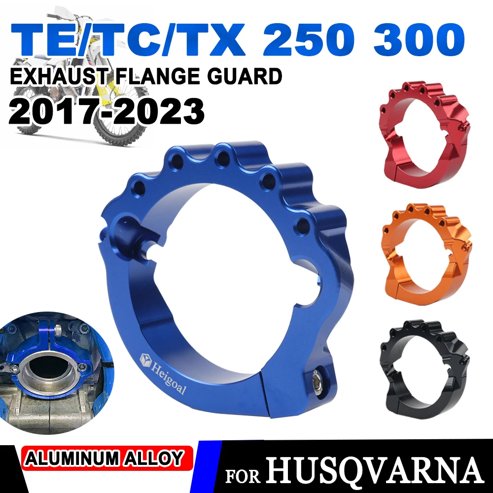 

For Husqvarna TE TC TX 250 300 TE300 2017 - 2022 2023 TE250 Exhaust Tip Muffler Pipe Clamp Flange Guard Motocross Accessories