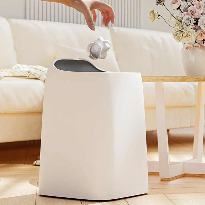 "Plastic Nordic Waste Bin Simple Living Room Cleaning Tools Creative