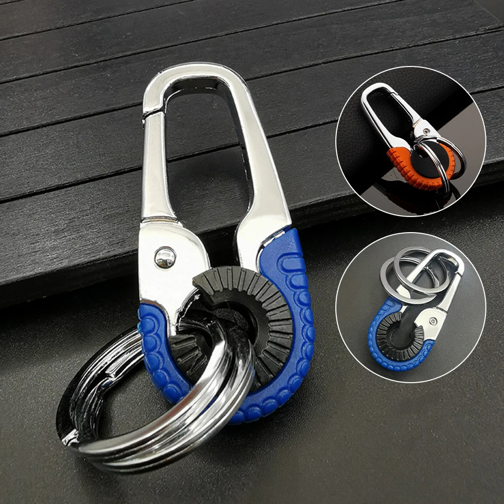 

Car Keychain 2.2*6.2cm Steel Buckle Outdoor Carabiner Climbing Metal Keychain Casual for Camping Traveling Car Home Key Ring