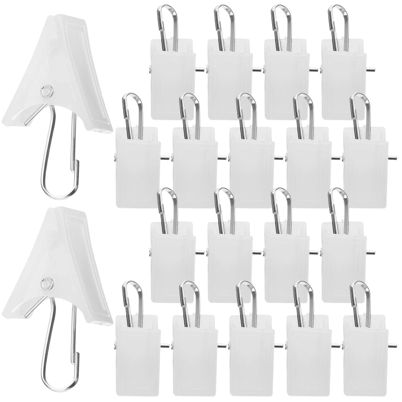 

Clips Curtain Clip Hooks Hanging Hook Drapes Shower Hanger Light Wire String White Hangers Craft Holder Photo Display Drapery