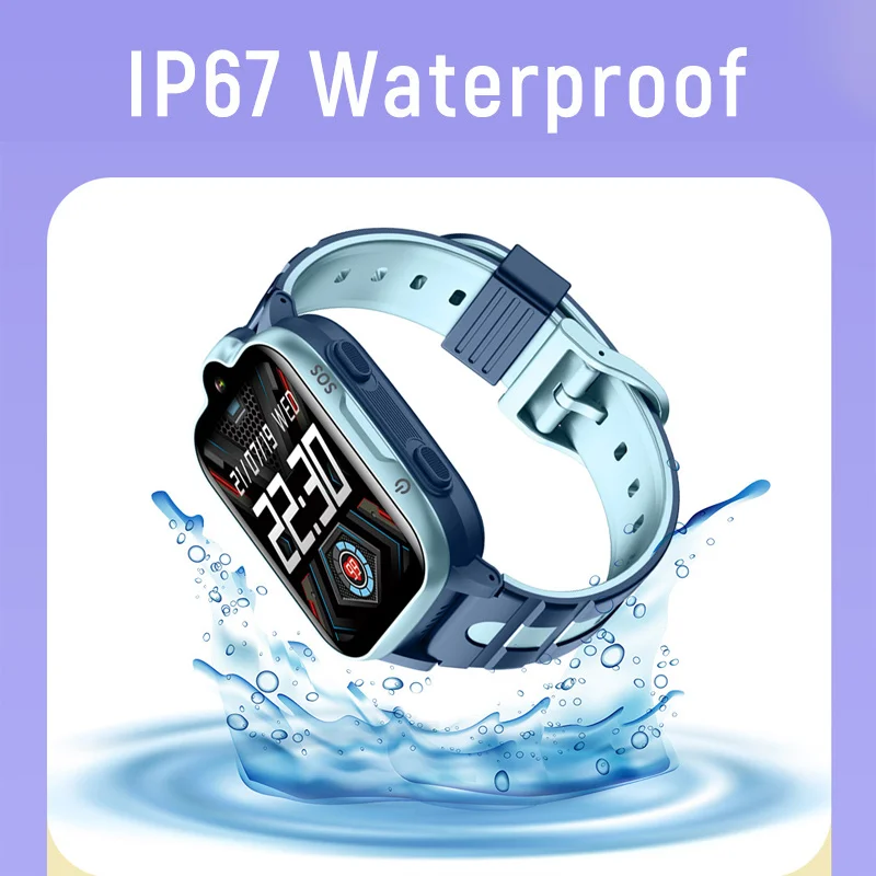 

4G Video Call Kids Smart Watch IP67 All Netcom Children's Phone Watch Multi Language Micro Chat Positioning Extra Long Standby
