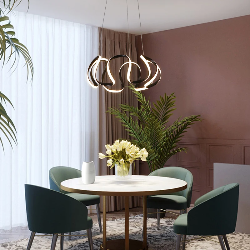 Modern Led Pendant Lamp Lights For Dining Room Nordic Led Hanging Dining Light Kitchen Chandelier Lamps Living Room Lighting