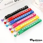 Мягкий ошейник цветной, для домашних животных, для собак для маленьких, средних и крупных собак, регулируемый безопасный поводок для щенков, кошек, поводок, украшение, персонализированный