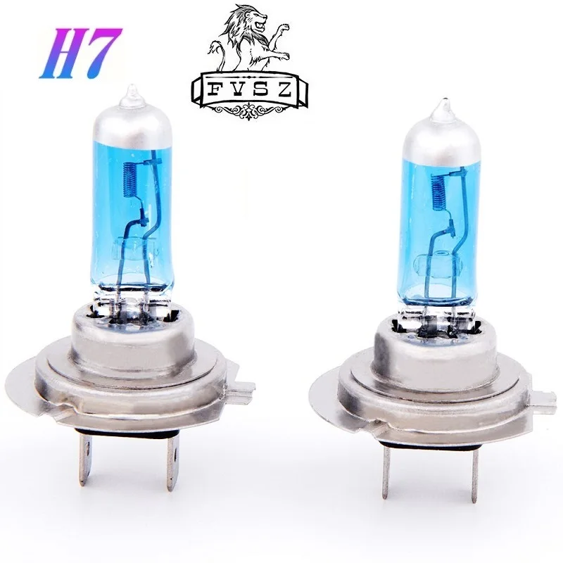 2 шт., автомобильные галогенные лампы H7, 12 В, 55 Вт, 12972C1, 5000 К, лм