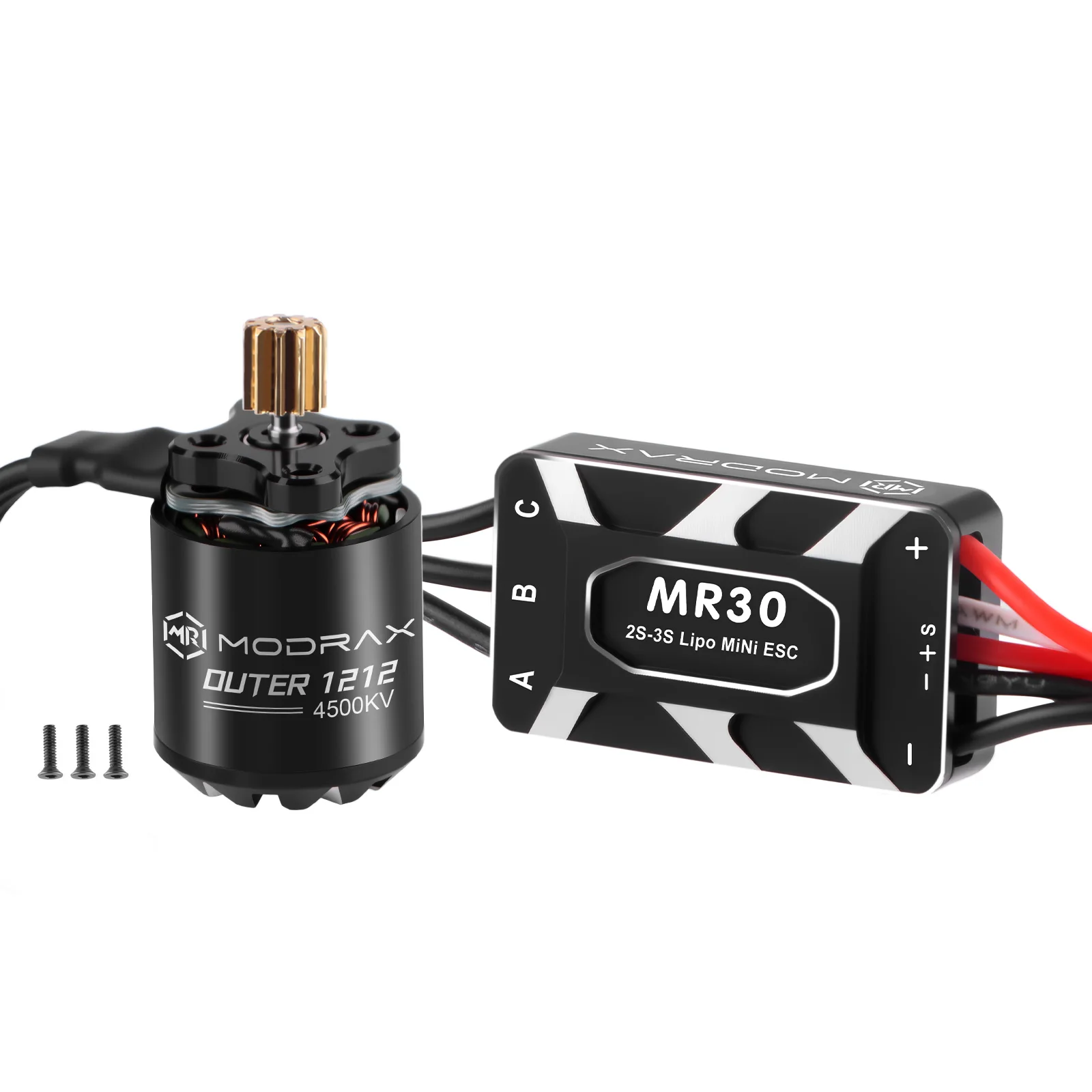 Фото Бесщеточный мотор ModRax 1212 4500KV Outrunner и комбо-набор ESC 25A с шестерней 11T для модернизации краулера Axial 1/30 SCX30 №1