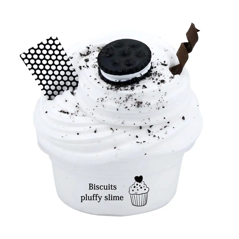 Diy мягкое ложное печенье идея для торта слайм пушистые клейкие подвески слаймов