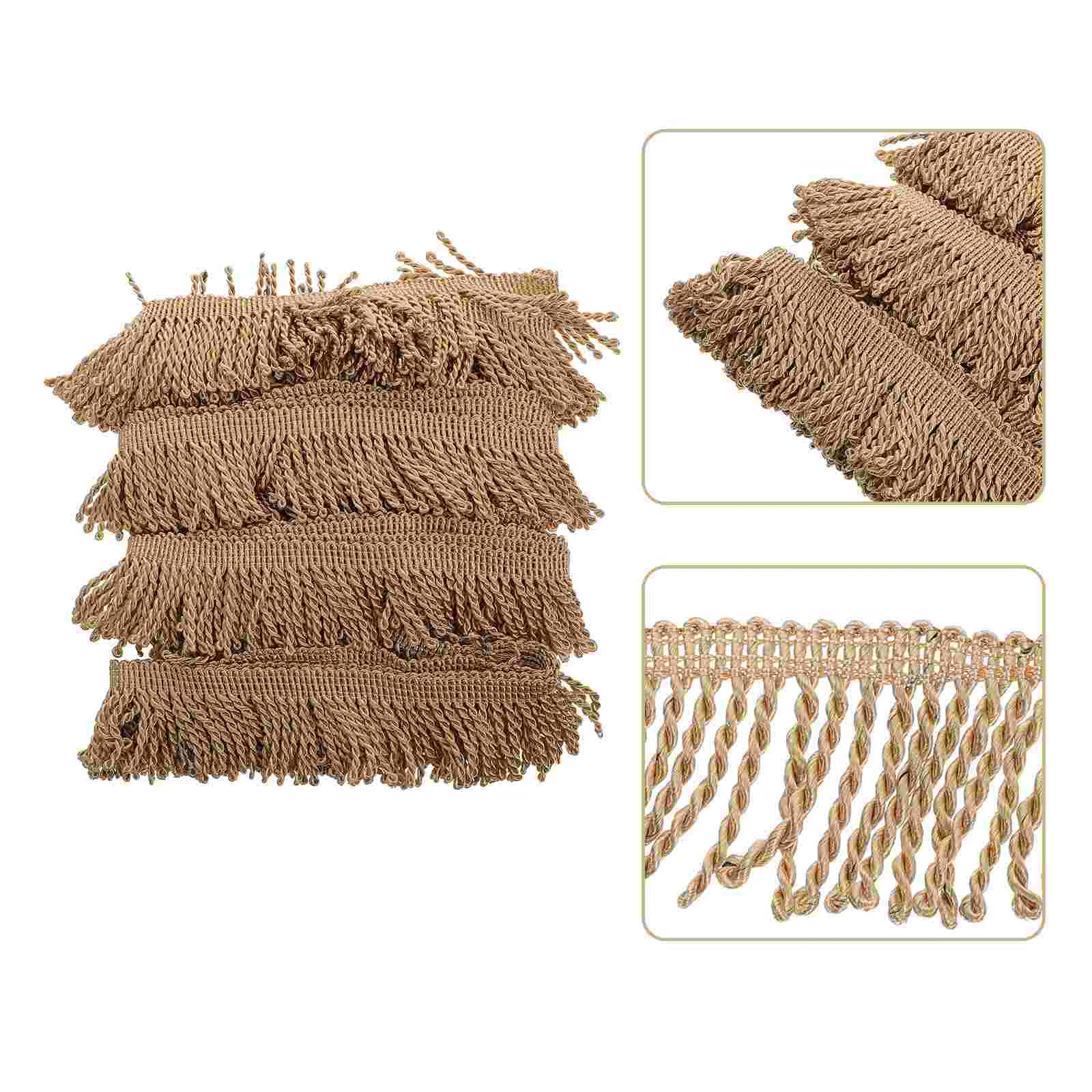

1 Roll Curtain Tassel Trim Elegant Decorative Pillowcase Fringe Trim Tulle Sewing Material Curtain Fringe Trim Table Runner Trim