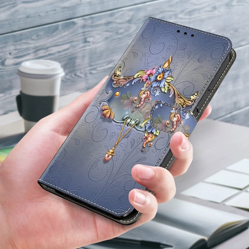 Кожаный чехол-книжка для телефона Xiaomi Redmi 13C K70E 12C 11A 10A 10C 10 9T 9C 9A 9