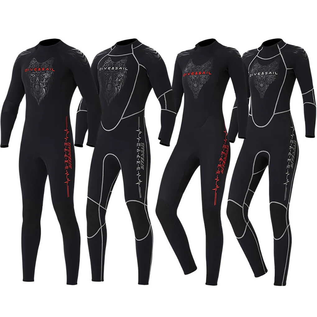 

DIVE SAIL Diving Suit 3MM Wear-resistant Wetsuit Long-time Service Quality Material Surfing Accessory female grey XXL