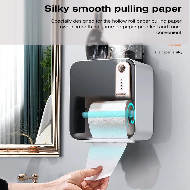 

Настенный водонепроницаемый туалетный бокс для ароматерапии с держателем для туалета, умная функциональная Ванная комната для многофункциональной бумаги