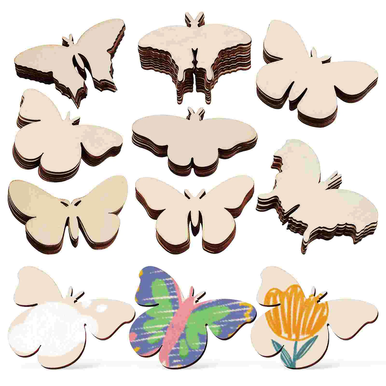 

Butterfly Cutouts Wood Cutouts Unfinished Wood Crafts Crafting Supplies For Home Festival Decoration