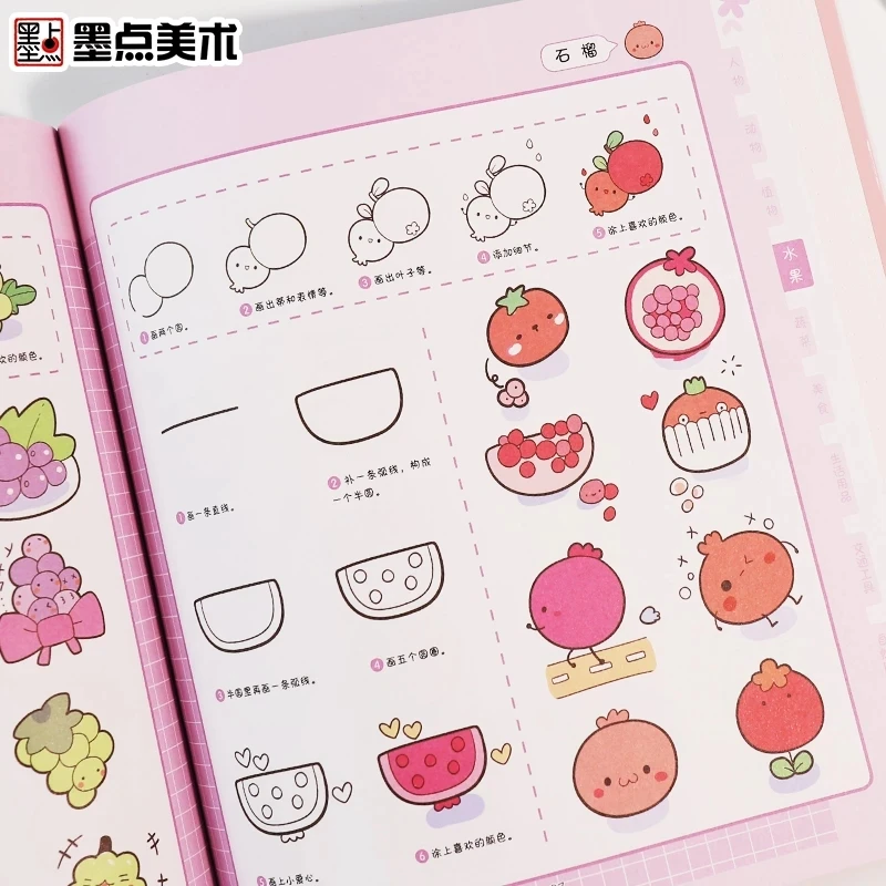 Simpatico Libro Da Disegno Per Ragazze Adulti Kawaii Stick Figure Art Impara Pittura Tutorial Tecniche Per Principianti Bambini Modifican