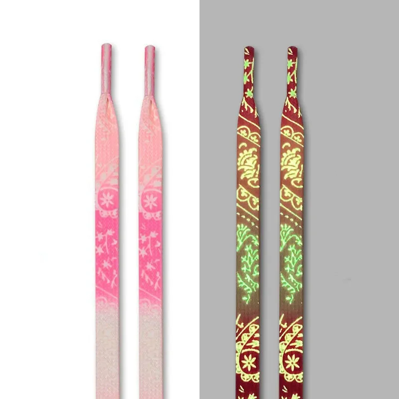 In Dark Safety Shoes Luminous Shoelaces Flat Sneakers Canvas Shoe Laces Glow In The Dark Night Color Fluorescent Cordones