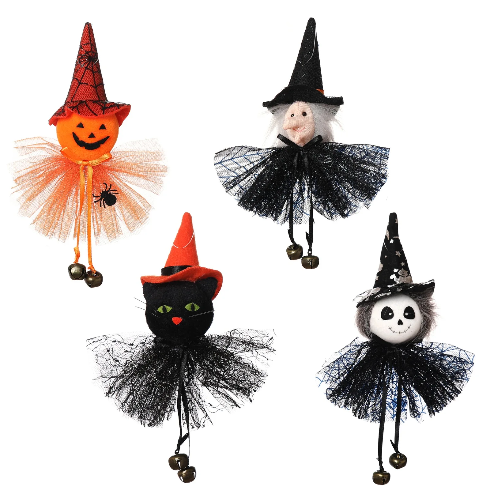 Halloween Party Bar Decoration Pumpkin Ghost Witch Black Cat Pendant Scary Hanging Oranments Happy 2022 |