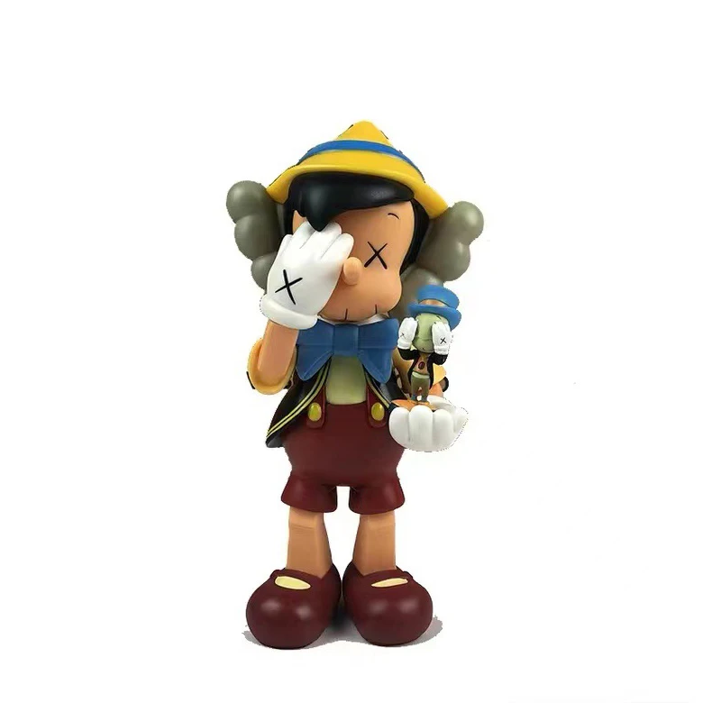 

Мед Kaws 23/27 см Приключения Пиноккио X Kawss экшн-фигурки Kawed модель на день рождения Детские подарки маленькая ящерица игрушка