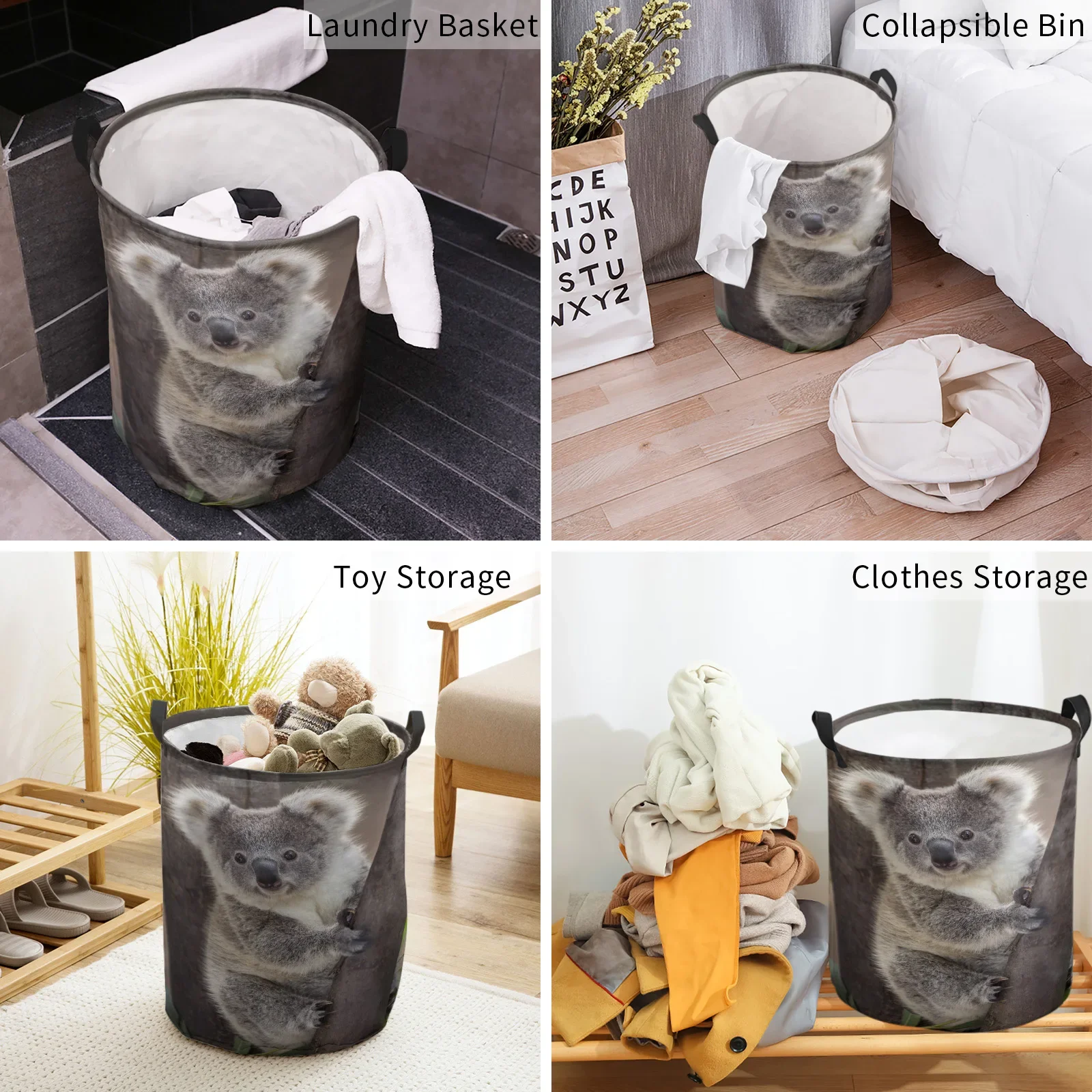 Складная корзина для грязного белья с животными Koala Bear Tree
