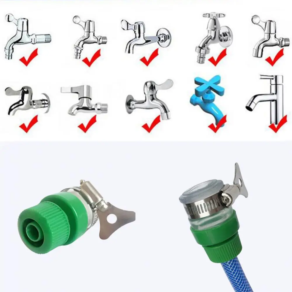 

Garden Hose Adapter Outdoor Garden Lawn Water Tap Hose Pipe Connector Fitting Quick Adapter Nozzle Faucet Adapter