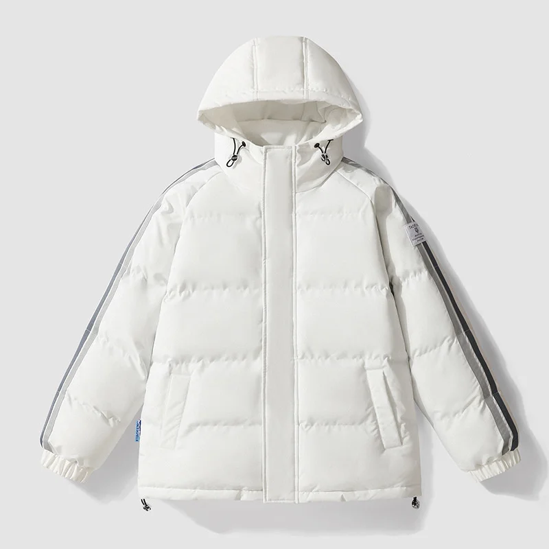 Men's Cotton Padded Clothes New Hooded Medium Long Winter Thickened Top Coat Korean  Sports Casual Warmth