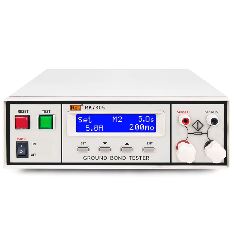 

RK7305 Ground Resistance Tester 6Vac MAX 30Aac Constant Current Source LCD Display