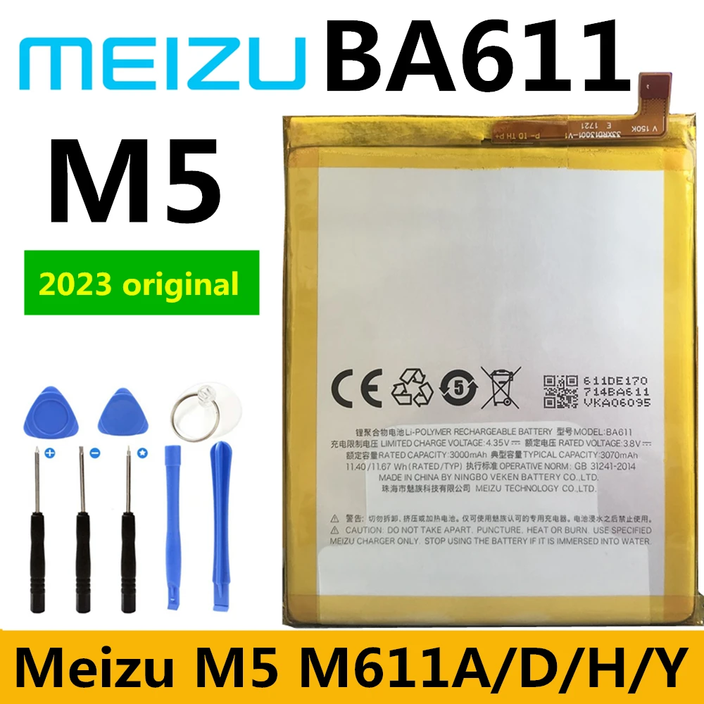 

Новый оригинальный аккумулятор BA611 для Meizu M5 M611H M611, запасной аккумулятор высокого качества