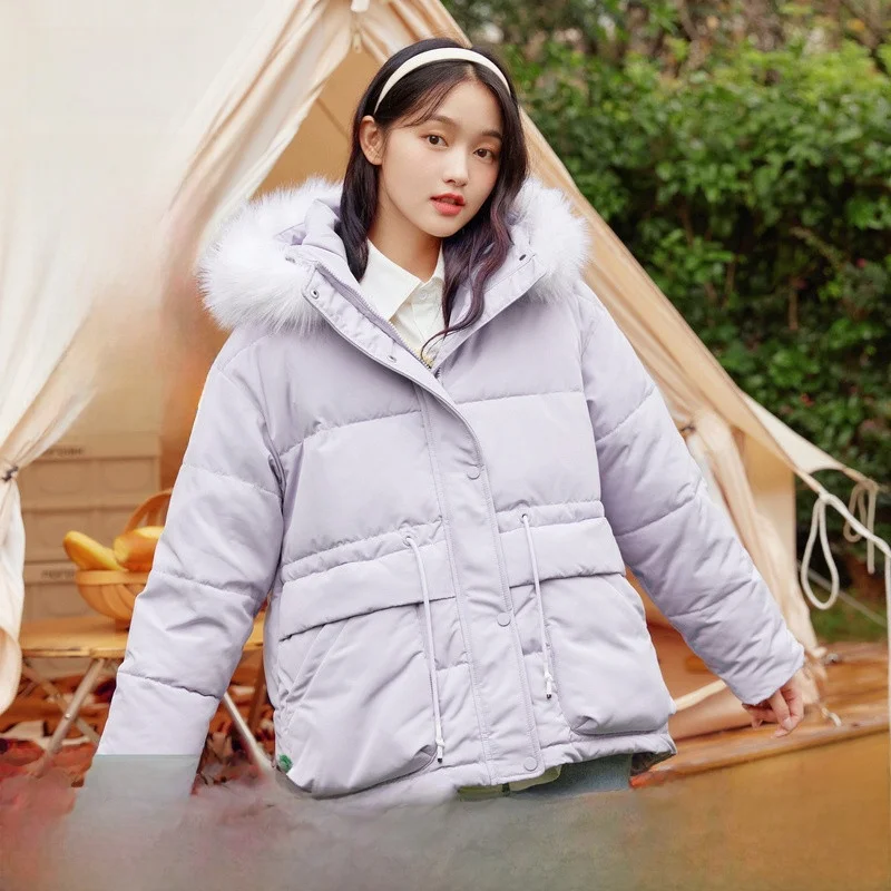 Senma одежда на хлопковой подкладке женская толстая парка средней длины с