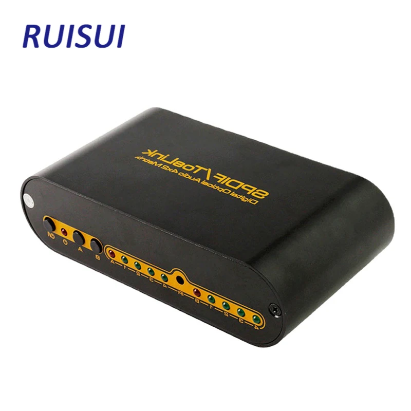 Оптический матричный коммутатор SPDIF 4X2/сплиттер 4 В 2 распределитель Поддержка HDCP