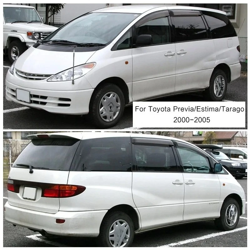 Фото Дефлекторы окон, ветровики, защита от дождя для Toyota Previa/Estima/Tarago 2001, 2003, 2004, 2005 годов выпуска, аксессуары №3