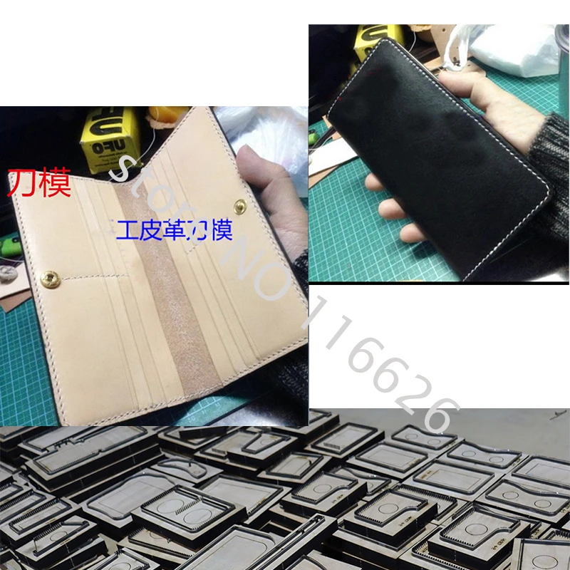 Сделай Сам кожаное ремесло Простой Длинный кошелек нож для высечки пресс-форма ручной перфоратор набор инструментов 190x90