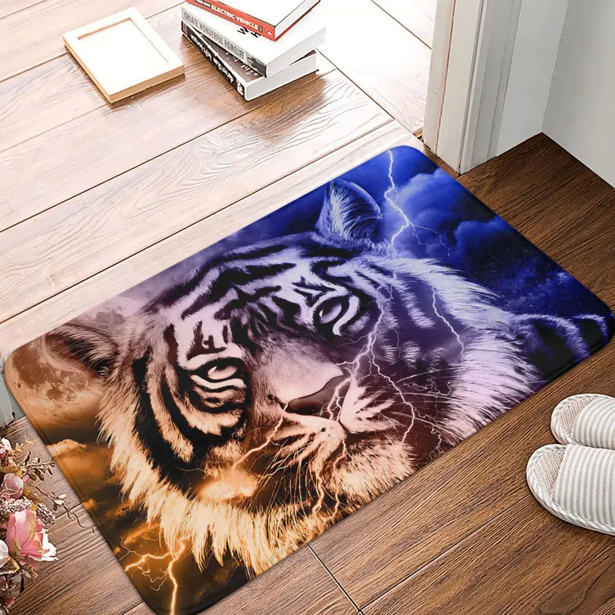 

Tiger Tiger Galaxy Doormat Rug carpet Mat Footpad Bath mat Non-slip toilet Balcony Parlor durable Washable