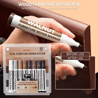 21pcs furniture markers kit touch up wax sticks wood scratch repair with sharpener wood funiture repair floor scratch restore